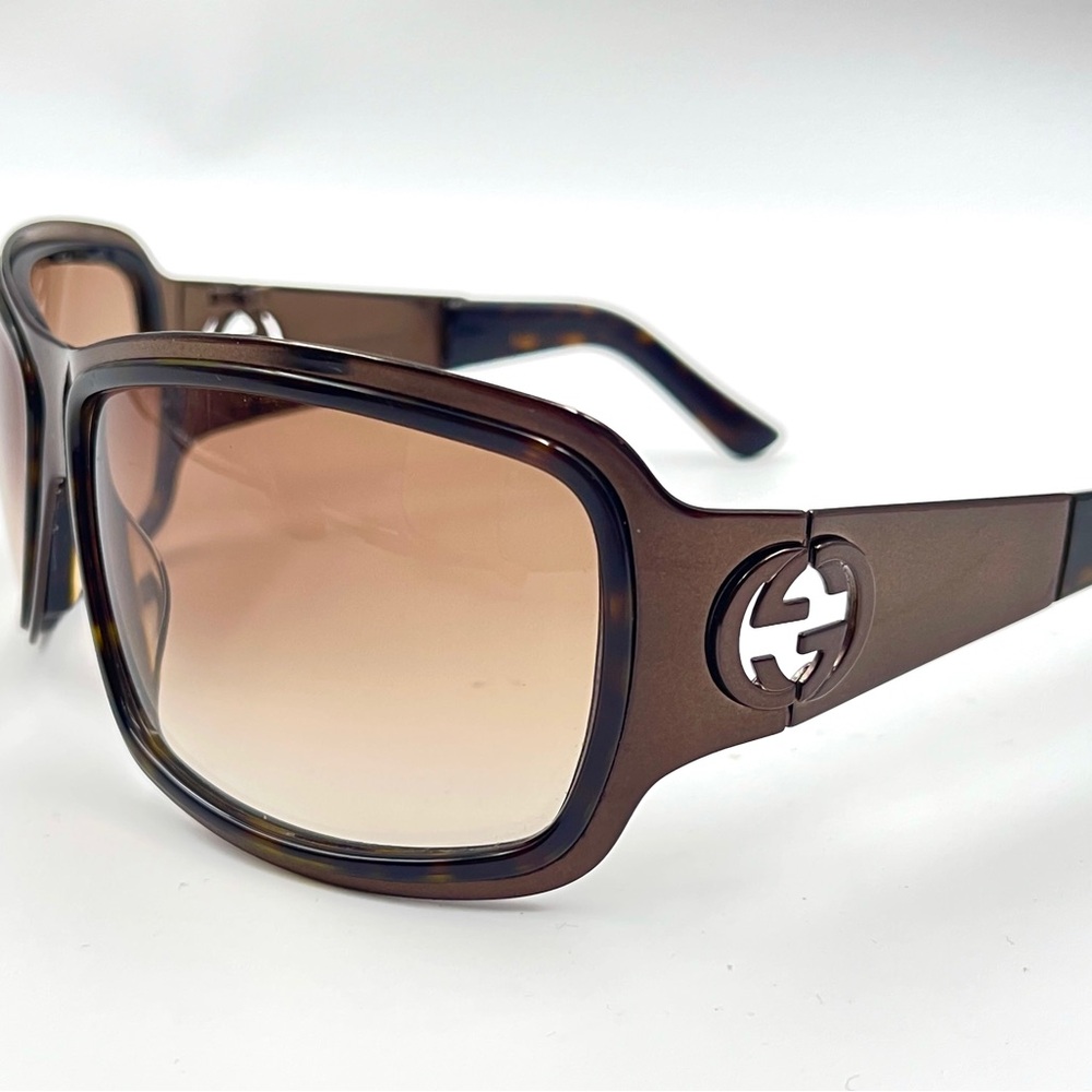 Vintage Gucci Bronze and Black Sunglasses - Picture 6 of 11